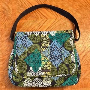Vera Bradley Messenger Bag - Caribbean Sea
